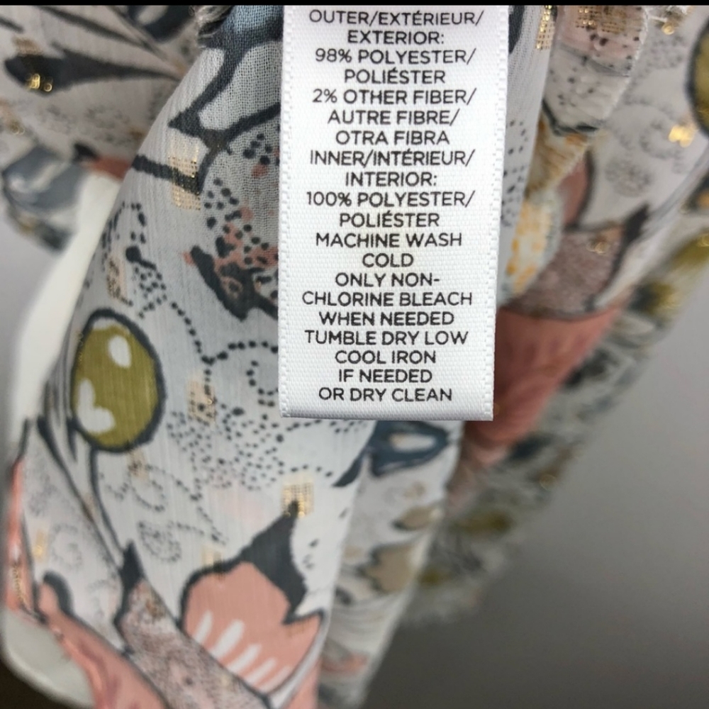 Loft shimmer dress flounce hem - Picture 13 of 15